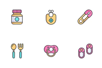 Bebé recién nacido Paquete de Iconos