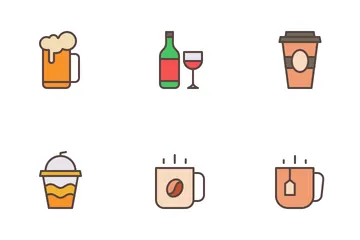 Beber bebida Paquete de Iconos