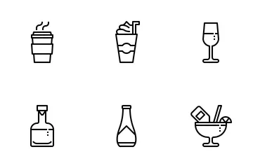 Bebida Paquete de Iconos