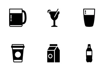 Bebidas y Bebidas Paquete de Iconos