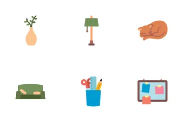 Bedroom Interior Icon Pack