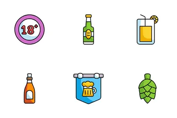 Beer Independence Day Icon Pack