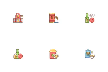 Beer Production Icon Pack