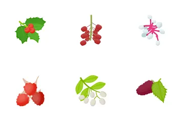 Beeren, Flache, Heiligenbilder Symbolpack