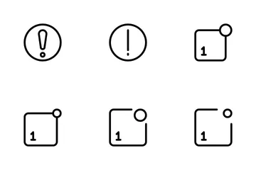 Benachrichtigungen Symbolpack