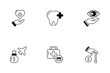 Beneficio del empleado Paquete de Iconos