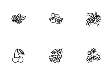 Berry Delicious And Vitamin Food Icon Pack