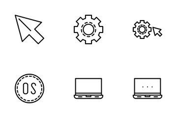 Betriebssystem Symbolpack