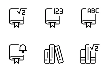 Biblioteca e Literatura Icon Pack