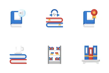 Bibliothèque et littérature Icon Pack