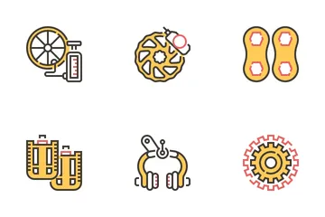 Bicycle Elements Icon Pack