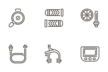 Bicycle Elements Icon Pack