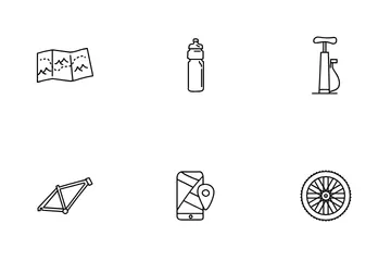 Bicycle Stuff Icon Pack