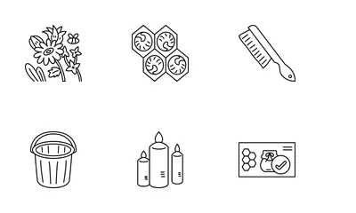 Bienenhaus-Element Symbolpack