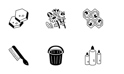 Bienenhaus-Element Symbolpack