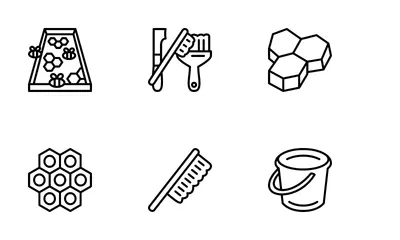 Bienenhaus-Element Symbolpack