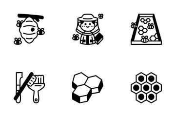 Bienenhaus-Element Symbolpack