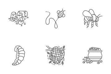 Bienenzucht und Bienenprodukte Symbolpack