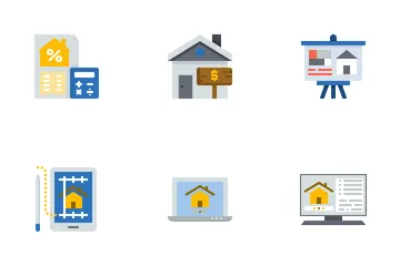 Bienes raíces Paquete de Iconos