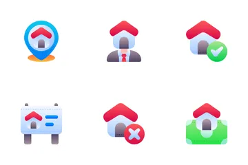 Bienes raíces Paquete de Iconos