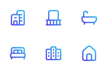 Bienes raíces Icon Pack