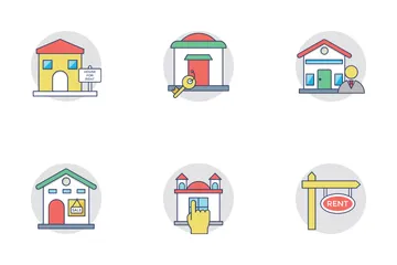 Bienes raíces Paquete de Iconos