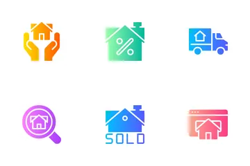 Bienes raíces Icon Pack