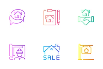 Bienes raíces Icon Pack