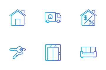 Bienes raíces Icon Pack