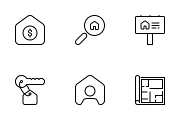 Bienes raíces Paquete de Iconos