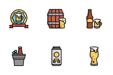 Bière artisanale Icon Pack