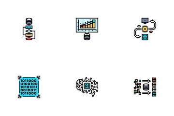 Big Data Analytics Hadoop Icon Pack