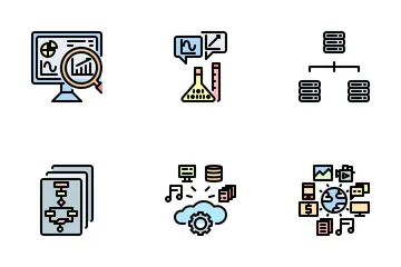 Big Data And Analytics Icon Pack