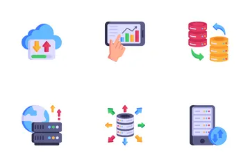 BIG Data And BI Services Icon Pack