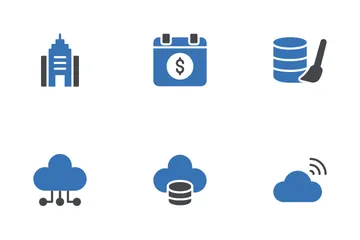 Big Data And Data Hosting Icon Pack