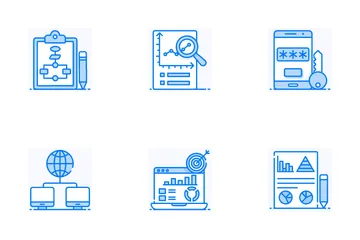 Big Data And Data Hosting Icon Pack