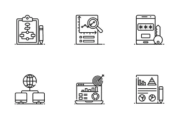 Big Data And Data Hosting Icon Pack