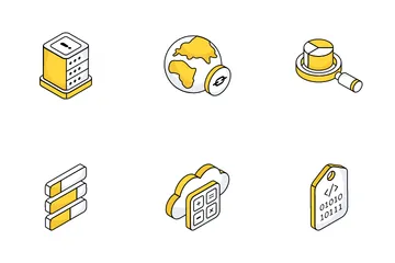 Big Data And Data Science Icon Pack