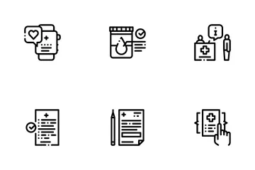 Bilan de santé médical Pack d'Icônes