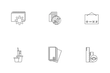 Bildung und Schule Symbolpack