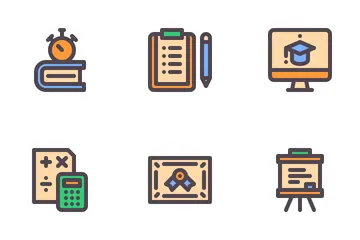 Bildung und Schule Symbolpack