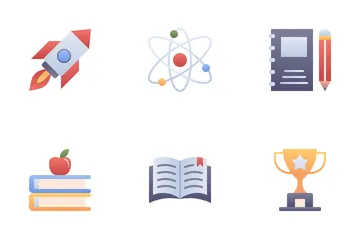 Bildung und Schulfach Icon Pack