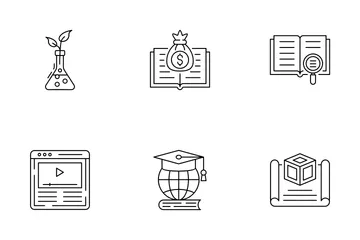 Bildung und Wissenschaft Icon Pack