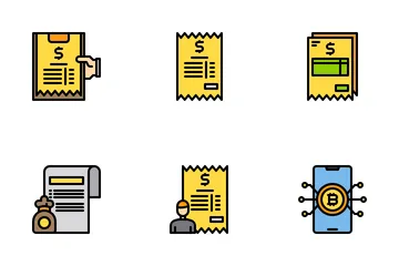 Bill And Payment Method Icon Pack