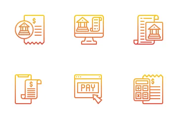 Bill And Payment Method Icon Pack