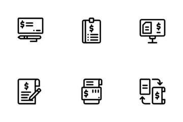 Bill And Payment Method Icon Pack