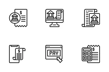 Bill And Payment Method Icon Pack