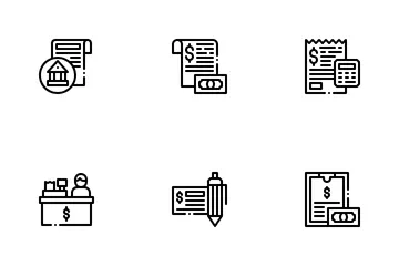 Bill And Payment Method Icon Pack