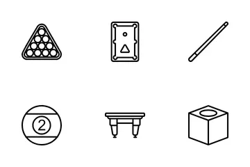 Billard- Symbolpack