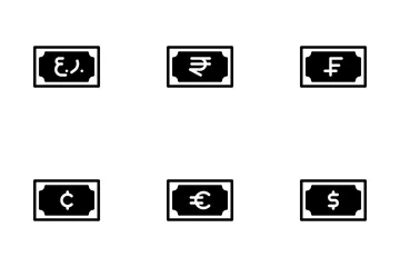 Billet de banque Pack d'Icônes